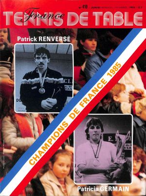 1985 06 410 FRANCE TENNIS DE TABLE