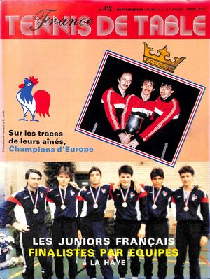 1985 09 412 FRANCE TENNIS DE TABLE