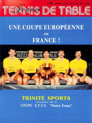 1986 06 421 FRANCE TENNIS DE TABLE