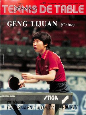 1986 10 424 FRANCE TENNIS DE TABLE