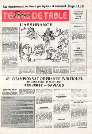 1987 06 09 438 FRANCE TENNIS DE TABLE