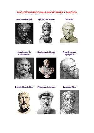 Filósofos Griegos Más Importantes