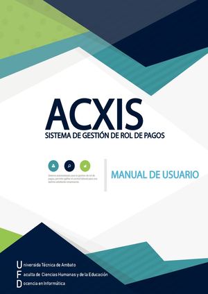 Manual Acxis