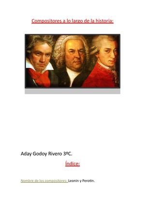 Compositores A Lo Largo De La Historia