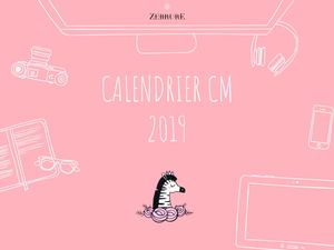 Calendrier Cm 2019