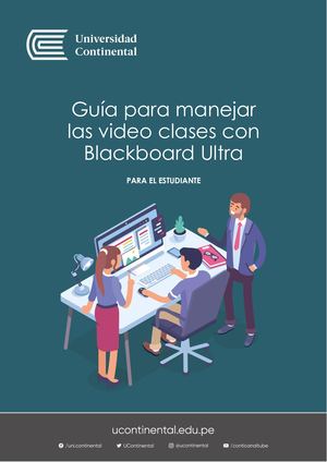 Guía Para Manejar Las Sesiones Con Blackboard Ultra [Estudiante]