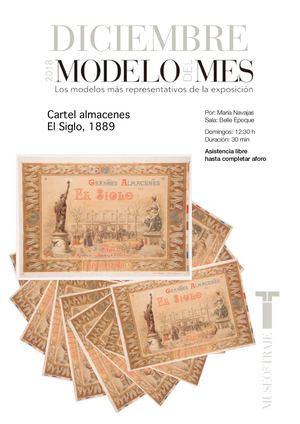 Cartel Almacenes El Siglo, 1889