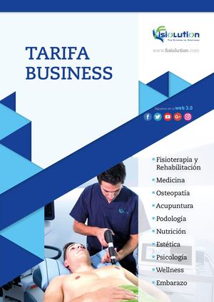 Tarifas Fisiolution Business