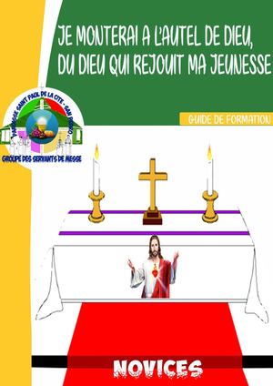 JE MONTERAI A L'AUTEL DE DIEU QUI RÉJOUIT MA JEUNESSE