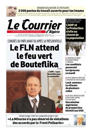 Le Courrier d'Algérie du dimanche 13 janvier 2019