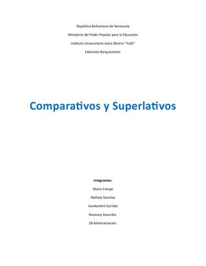 Comparativos Y Superlativos