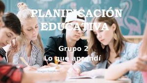 2 Planificación Educativa