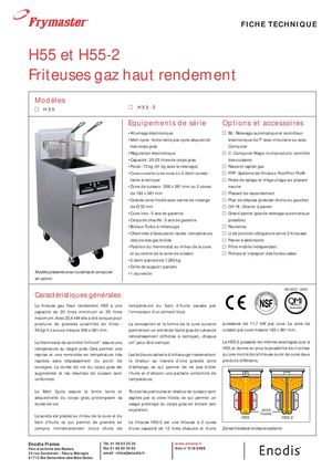 Enodis - Frymaster FT Gaz H55