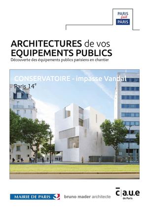 Livret équipement public conservatoire Vandal