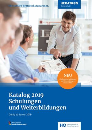 Hekatron Katalog 2019 Schulungen und Weiterbildungen