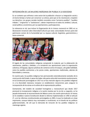 Integración De Las Mujeres Indígenas En Puebla A La Sociedad_Ruiz_Rodriguez_Justo