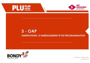 3.1 Orientations d'aménagment et de programmation