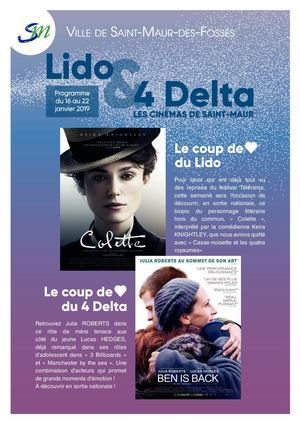Programme cinémas du 16 au 22 Janvier
