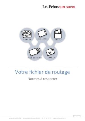 Routage Normes à respecter