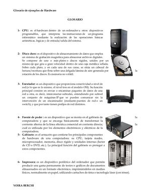 Glosario Hardware