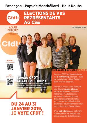ADAPEI du Doubs - Profession De Foi CFDT Janv 2019