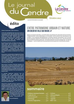 Le Journal du Cendre - Oct. 2017