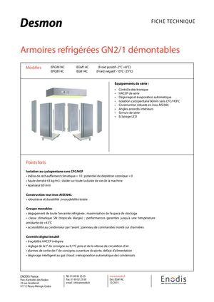 Enodis - Desmon Epgm14c Egm14c Epgb14c Egb14c