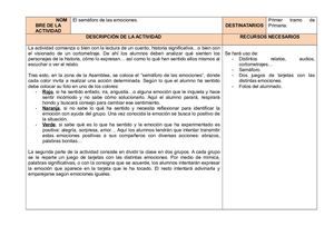 El Semáforo De Las Emociones