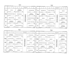 Horario De Septimo J M 2019