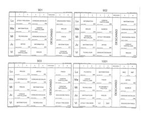 Horario De Novenos J M 2019