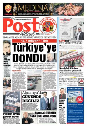 Post Gazetesi Rhein-Main Ocak 2019