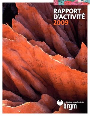 Rapport d'activité 2009 | BRGM