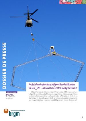 Projet de géophysique héliportée à la Réunion ReunEM | BRGM