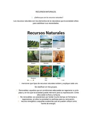 Recursos Naturales