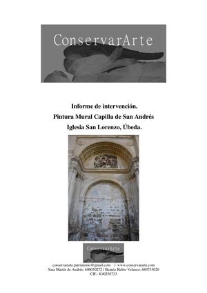 Informe Pintura Mural San Lorenzo Úbeda