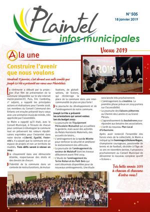 Plaintel Infos 505 Du 18 Janvier 2018