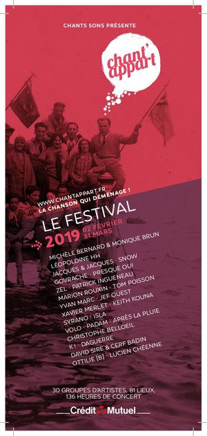 Chantappart programme 2019