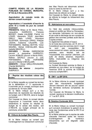 Conseil N°142 du 6 Novembre 2018