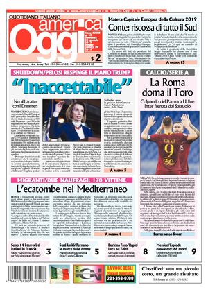 America Oggi 20 Gennaio 2019