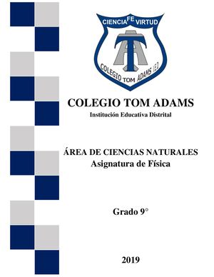 Modulo De Física Grado 9 Primer Periodo