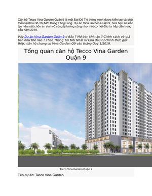 Can Ho Tecco Vina Garden