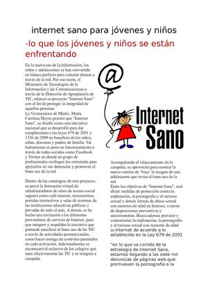 Internet Sano
