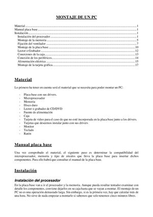 Manual montaje ordenador