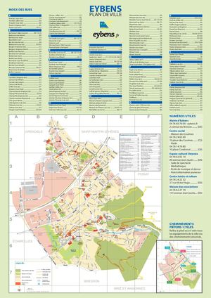 Eybens - Plan de ville 2019