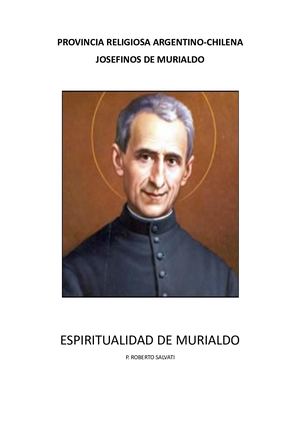 ESPIRITUALIDAD DE MURIALDO
