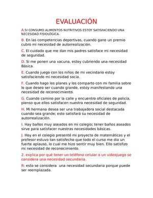 Evaluación