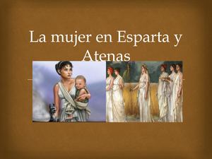 La Mujer En Esparta Y Atenas