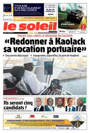 Edition Du 21 Janvier 2019
