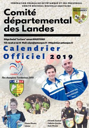 Calendrier 2019 CD40