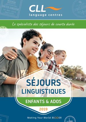 CLL Séjours linguistiques 2019 - Enfants - Ados